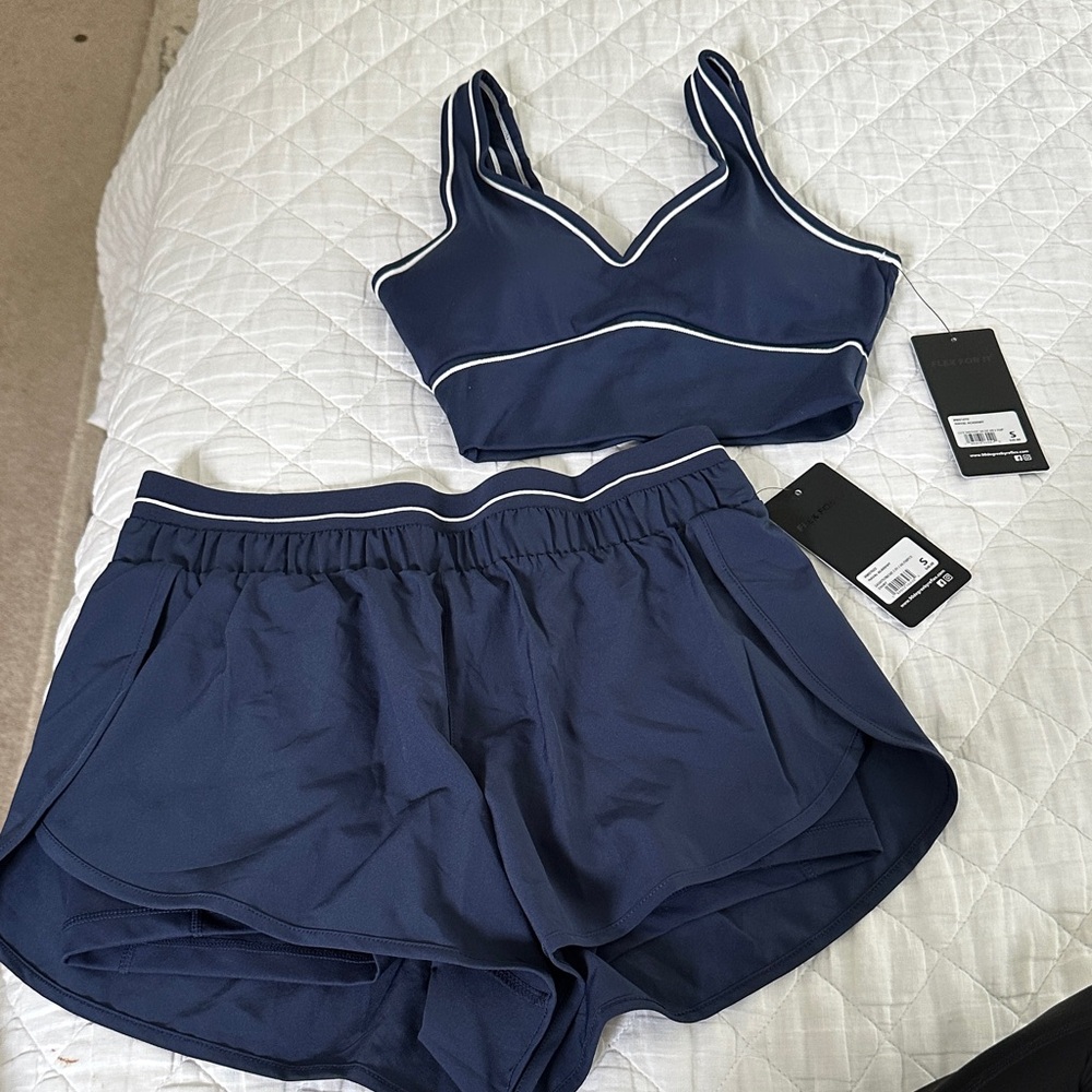 Women's Navy Blue workout Set